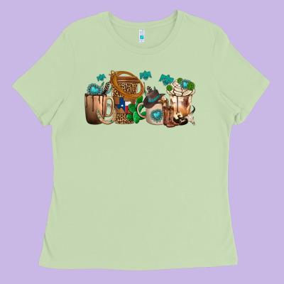 Ladies Tee western coffee cups