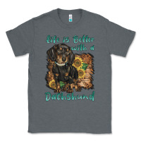 Charcoal Heather life is better with a dachshund Classic Tee - BarkalooDesign