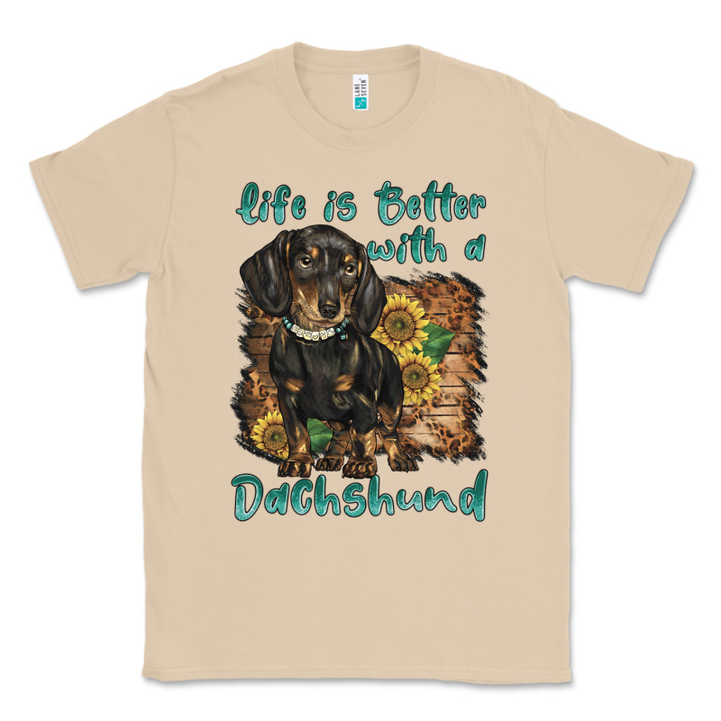 Life Is Better With A Dachshund Classic Tee by BarkalooDesign | Teevron
