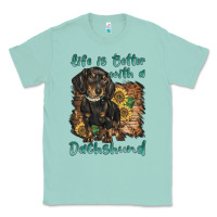Seafoam life is better with a dachshund Classic Tee - BarkalooDesign