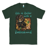 Sports Green life is better with a dachshund Classic Tee - BarkalooDesign