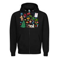 Black nurse christmas Zipper Hoodie - MaliasSmallBusiness