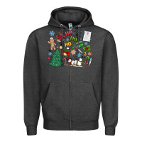 Charcoal Heather nurse christmas Zipper Hoodie - MaliasSmallBusiness
