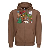 Chestnut nurse christmas Zipper Hoodie - MaliasSmallBusiness