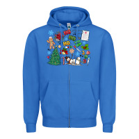True Royal nurse christmas Zipper Hoodie - MaliasSmallBusiness