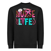 Black nurse life Heavyweight Sweatshirt - AdoDesignShop
