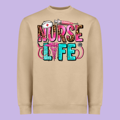 Nurse Life Heavyweight Sweatshirt Designed By Adodesignshop