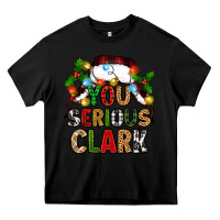 Black you serious clark Heavy Core Tee - Zillion Design Studio