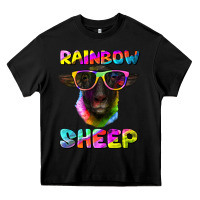Black rainbow sheep suffolk sheep Heavy Core Tee - Artiststas