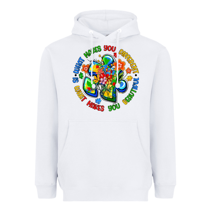 What Makes You Different Is What Makes You Beautif Heavyweight Hoodie by Artiststas | Teevron