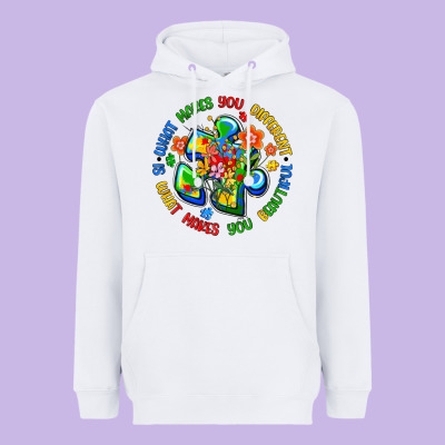 What Makes You Different Is What Makes You Beautif Heavyweight Hoodie Designed By Artiststas