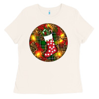 Bone Santa Stocking Christmas Ladies Tee - RanaPortraitStore