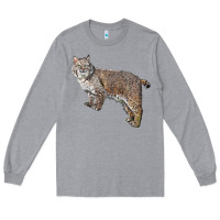 Heather Grey Bobcat Long Sleeve Tee - LillyAllenDesigns