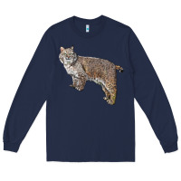 Navy Bobcat Long Sleeve Tee - LillyAllenDesigns