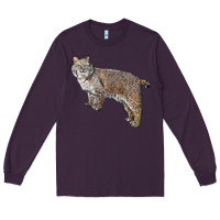 Plum Bobcat Long Sleeve Tee - LillyAllenDesigns