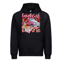 Black Loads of love Valentine's Day truck Urban Hoodie - HowdyJamesFarm