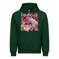Forest Green Loads of love Valentine's Day truck Urban Hoodie - HowdyJamesFarm