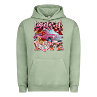 Pigment Oil Green Loads of love Valentine's Day truck Urban Hoodie - HowdyJamesFarm