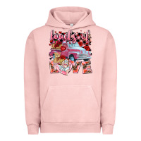 Pigment Salmon Loads of love Valentine's Day truck Urban Hoodie - HowdyJamesFarm