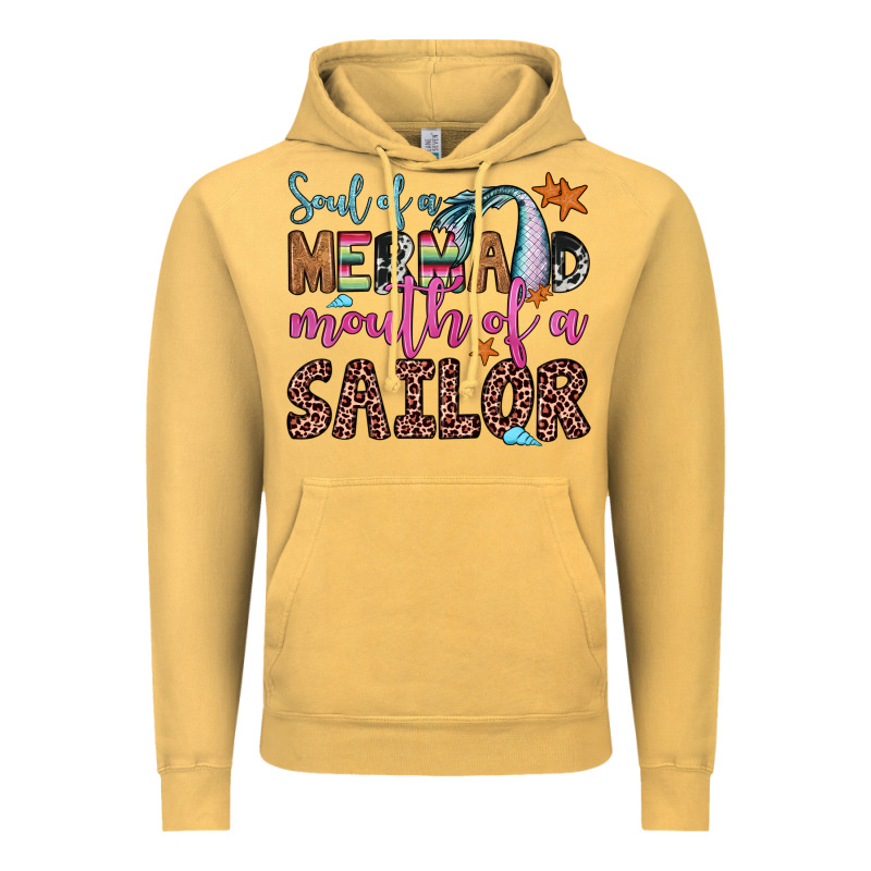 Soul Of A Mermaid Mouth Of A Sailor Vintage Hoodie by JahusDesignShop | Teevron