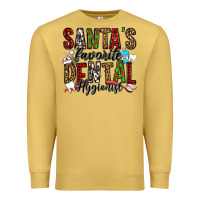 Antique Gold santa's favorite dental hygienist Premium Sweatshirt - Jasminsmagicworld