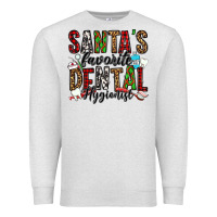 Oatmeal Heather santa's favorite dental hygienist Premium Sweatshirt - Jasminsmagicworld