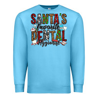 Ocean Blue santa's favorite dental hygienist Premium Sweatshirt - Jasminsmagicworld