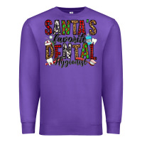 Purple santa's favorite dental hygienist Premium Sweatshirt - Jasminsmagicworld