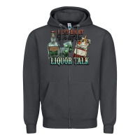 Smoke last night we let the liquor talk cowboy western c Zipper Hoodie - NancyCooperArtShop
