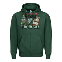 Sports Green last night we let the liquor talk cowboy western c Zipper Hoodie - NancyCooperArtShop
