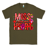 Army Green Mis Steal Your Heart Classic Tee - CowhideDigitalArt