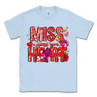 Dusty Blue Mis Steal Your Heart Classic Tee - CowhideDigitalArt