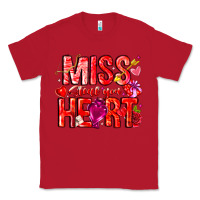 Red Mis Steal Your Heart Classic Tee - CowhideDigitalArt