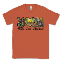 Copper Peace Love Elephant Classic Tee - LillyAllenDesigns
