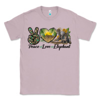 Lilac Peace Love Elephant Classic Tee - LillyAllenDesigns