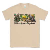 Mushroom Peace Love Elephant Classic Tee - LillyAllenDesigns