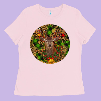 Ladies Tee Christmas Reindeer