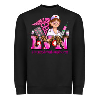 Black lvn licensed vocational nurse Heavyweight Sweatshirt - AdoDesignShop