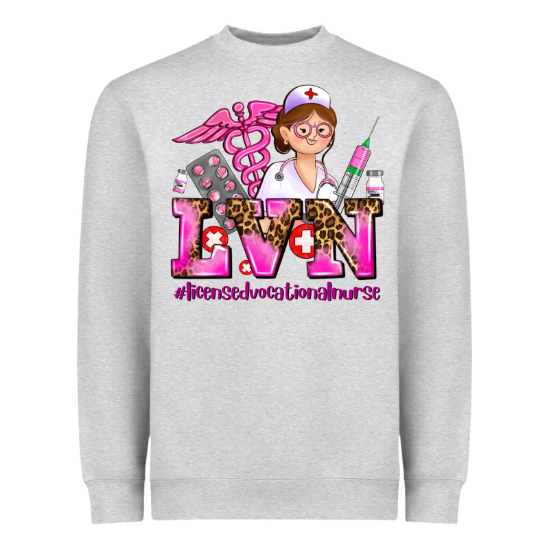 Lvn Licensed Vocational Nurse Heavyweight Sweatshirt by AdoDesignShop | Teevron