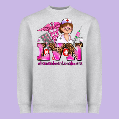 Lvn Licensed Vocational Nurse Heavyweight Sweatshirt Designed By Adodesignshop