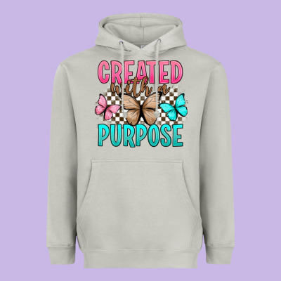 Created With A Purpose Heavyweight Hoodie Designed By Artiststas