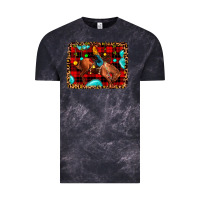 Cloud Black Christmas rodeo cowboy Vintage Tee - JahusDesignShop