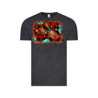 Vintage Black Christmas rodeo cowboy Vintage Tee - JahusDesignShop