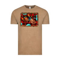 Vintage Coffee Christmas rodeo cowboy Vintage Tee - JahusDesignShop