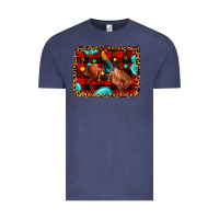 Vintage Denim Christmas rodeo cowboy Vintage Tee - JahusDesignShop