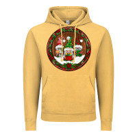 Vintage Mustard christmas gnomies christmas ornament Vintage Hoodie - BundleAndBundleShop