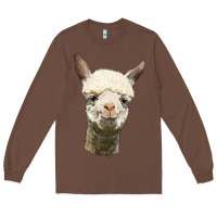 Chestnut Alpaca Head Long Sleeve Tee - LillyAllenDesigns