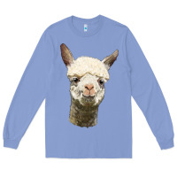 Colony Blue Alpaca Head Long Sleeve Tee - LillyAllenDesigns