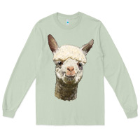 Matcha Alpaca Head Long Sleeve Tee - LillyAllenDesigns