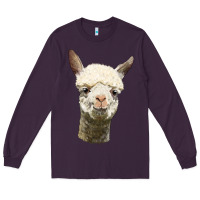 Plum Alpaca Head Long Sleeve Tee - LillyAllenDesigns